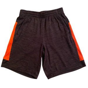Tek Gear Boys Black/Orange Dry Tek Shorts Size S (8)